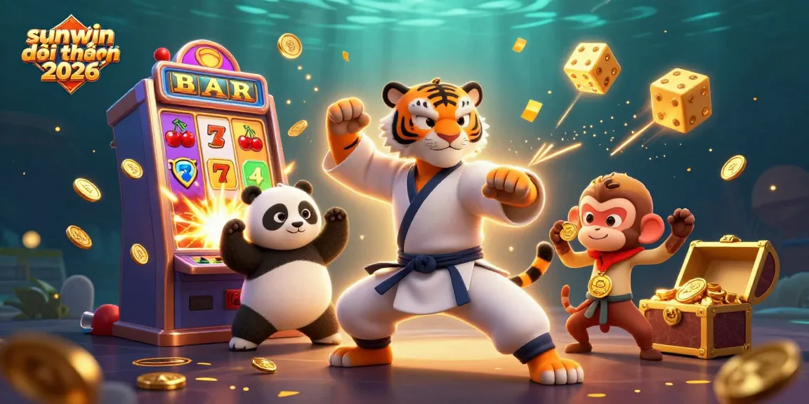 Experience the excitement of sunwin đổi thưởng 2026 with vibrant 3D casino characters and dynamic gaming elements.
