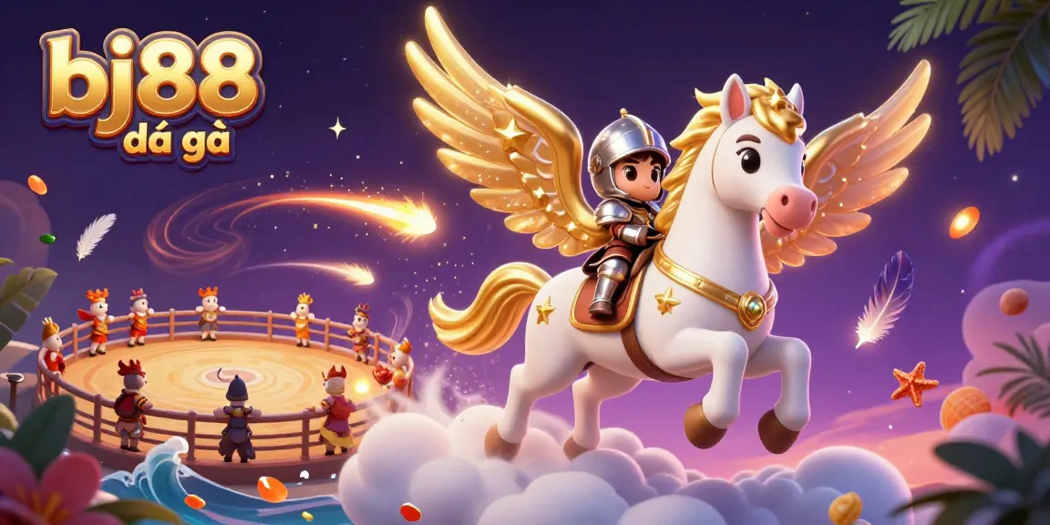 Experience thrilling bj88 đá gà cockfighting with brave knights in a dynamic casino scene.