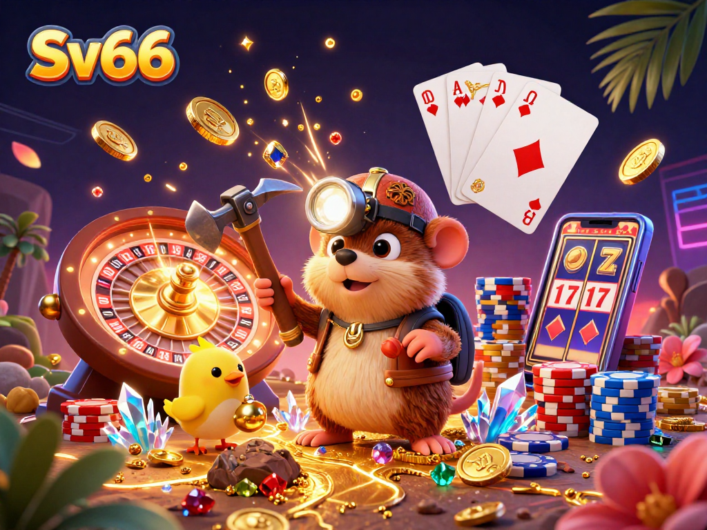 Sv66 showcases dynamic gameplay with vibrant treasures, thrilling casino elements, and rich illustrations.