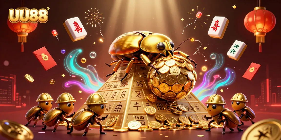 Spin and win big with UU88 - vibrant golden casino scene featuring rich visuals and dynamic elements.