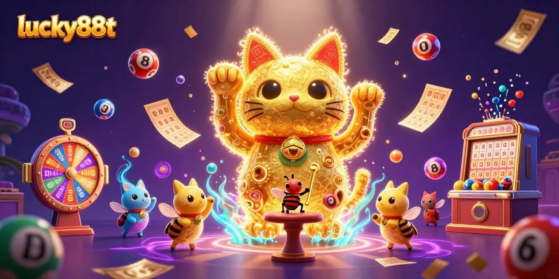 Join the excitement at lucky88t with a vibrant 3D display of casino fun and brilliance.