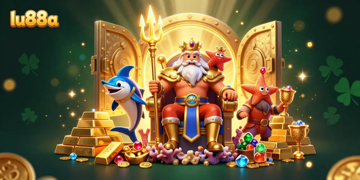 Engage with lu88a's thrilling casino games featuring Neptune, treasure, and dramatic visuals.