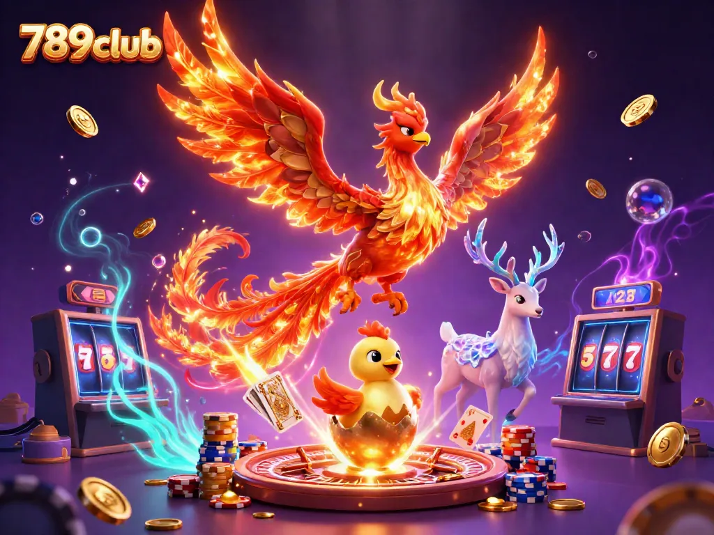 Engage with 789club's vibrant casino universe featuring phoenix and casino elements.