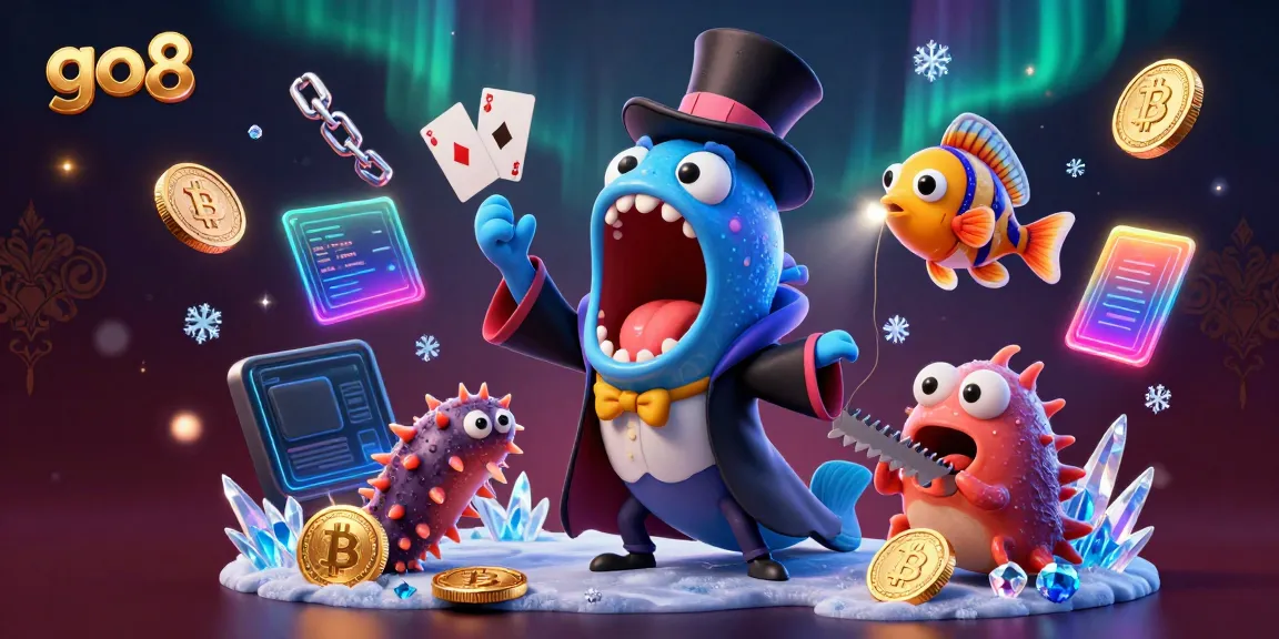 Experience thrilling moments with go8's unique casino games showcased through enchanting sea creatures.