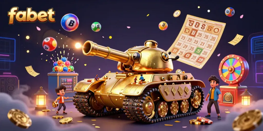 Experience thrilling gaming at fabet within a vibrant, animated casino world full of joy and excitement.