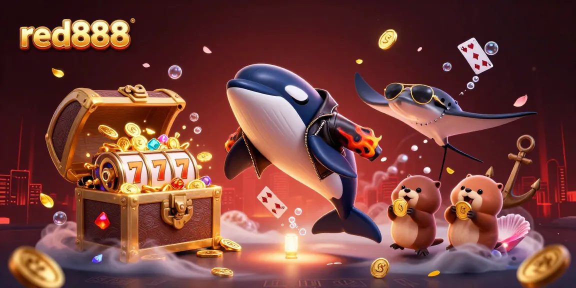 Catch exciting wins at red888 with a dynamic undersea casino adventure featuring vibrant characters.