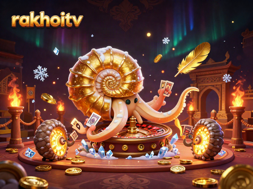 Experience thrilling live sports betting with RakhoiTV's ultimate gaming scene featuring a giant roulette wheel.