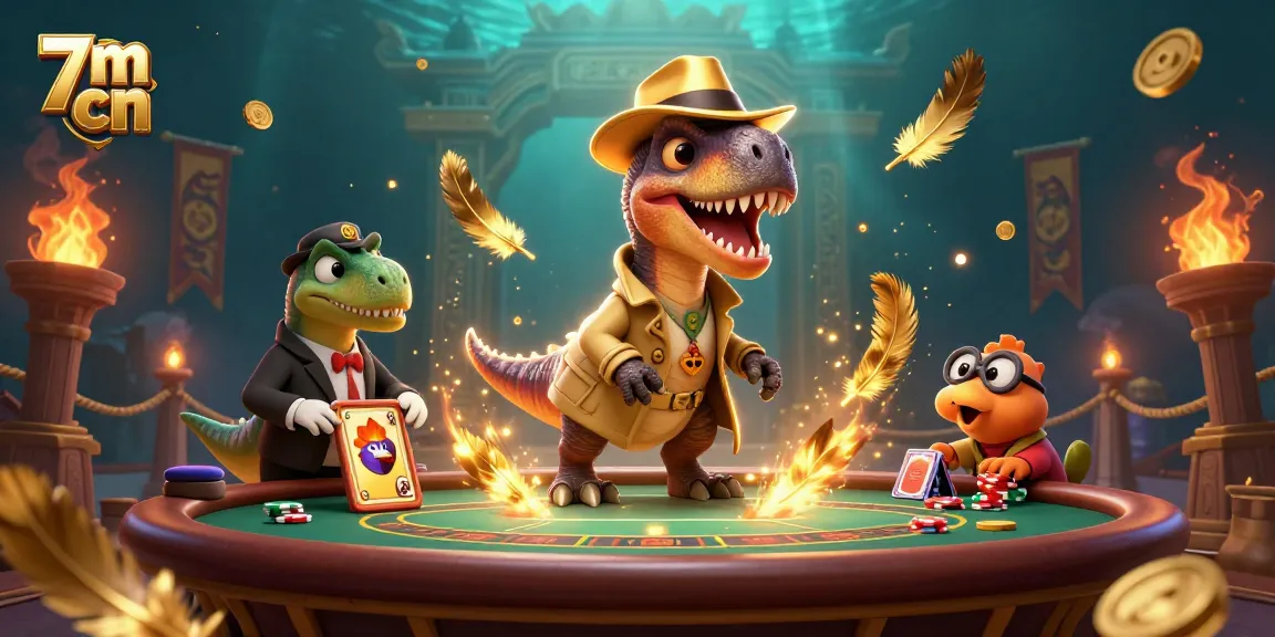 Engage in thrilling moments at 7m cn with a velociraptor card counter and stunning casino visuals.