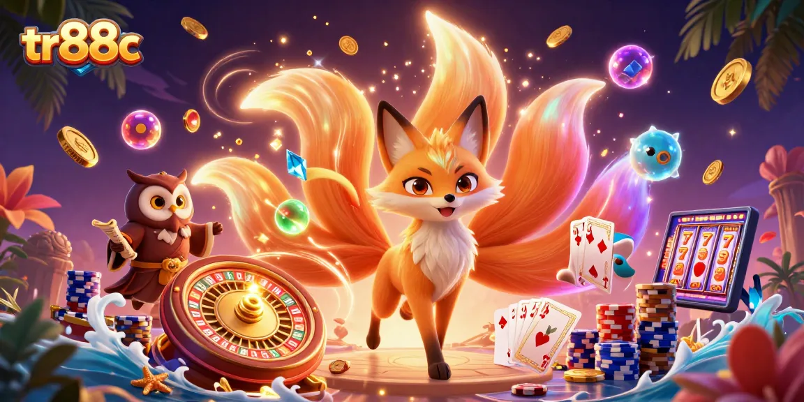 Experience tr88c with vibrant casino energy and enchanting characters in a dynamic 3D scene.