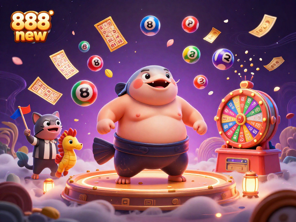 Engage with thrilling lottery action featuring 888 new in a vibrant underwater scene.