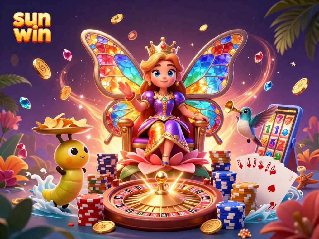 Engage in the sun win experience with vibrant casino elements and a magical atmosphere.