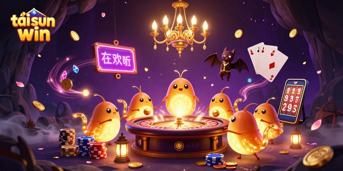 Experience excitement as you tải sun win and explore the vibrant casino realm lit by glowworms.