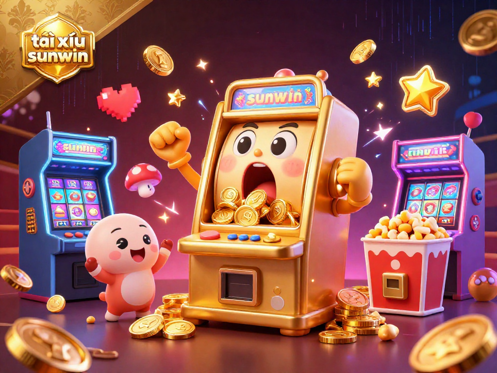 Experience the excitement of tài xỉu sunwin with vibrant 3D characters and dynamic casino elements.