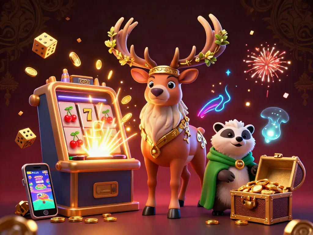 Experience thrilling gameplay with keonhacai55's vibrant casino scene featuring exciting slot machines and dynamic characters.