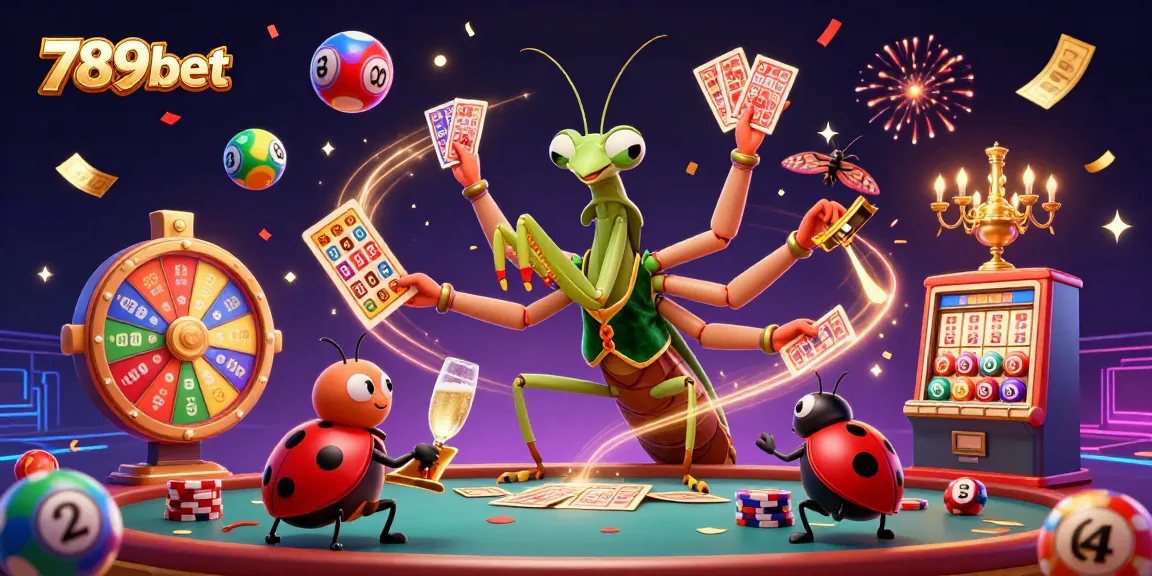 Experience the thrilling games at 789bet with animated characters engaging in card and chip activities