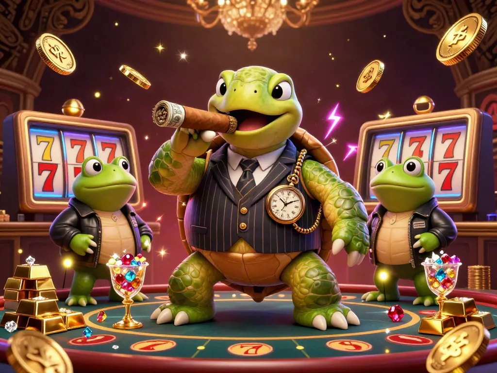 Experience thrilling play at go-88 with a vibrant 3D casino scene featuring unique characters and exciting game elements.