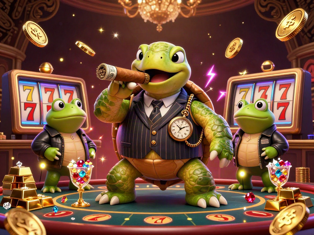 Experience thrilling play at go-88 with a vibrant 3D casino scene featuring unique characters and exciting game elements.