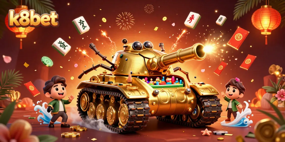 Experience thrilling gaming action at k8bet with a vibrant, dynamic casino scene