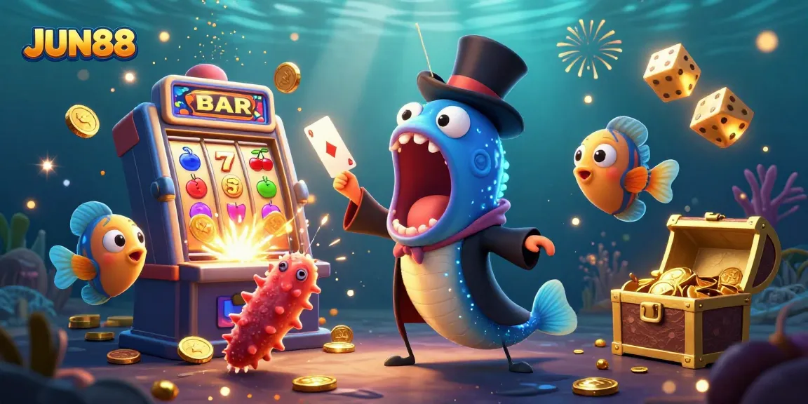 Experience the magic of JUN88 with dazzling casino games and vibrant action-packed scenes.