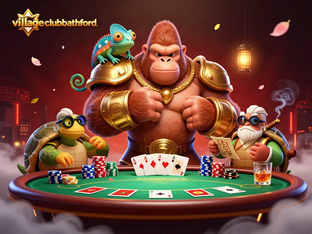 Engage with thrilling gameplay at villageclubbathford with our vibrant poker-themed scene.