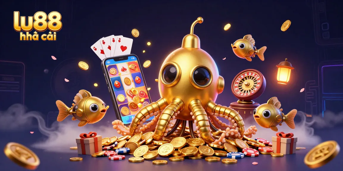 Experience thrilling wins at lu88 nhà cái with a vibrant illustration showcasing dynamic casino action.