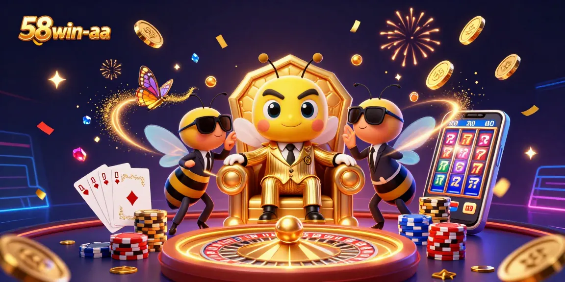 Experience vibrant casino action with 58win-aa’s lavish gaming scene filled with excitement.