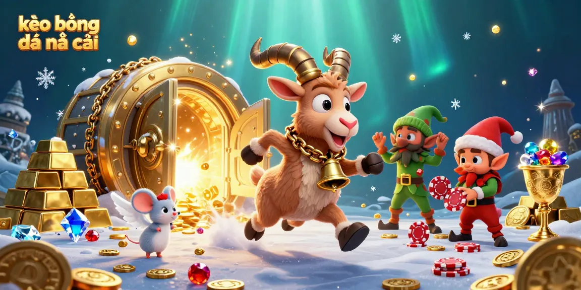 Engage with kèo bóng đá nhà cái in this vibrant 3D illustration showcasing a festive casino scene.