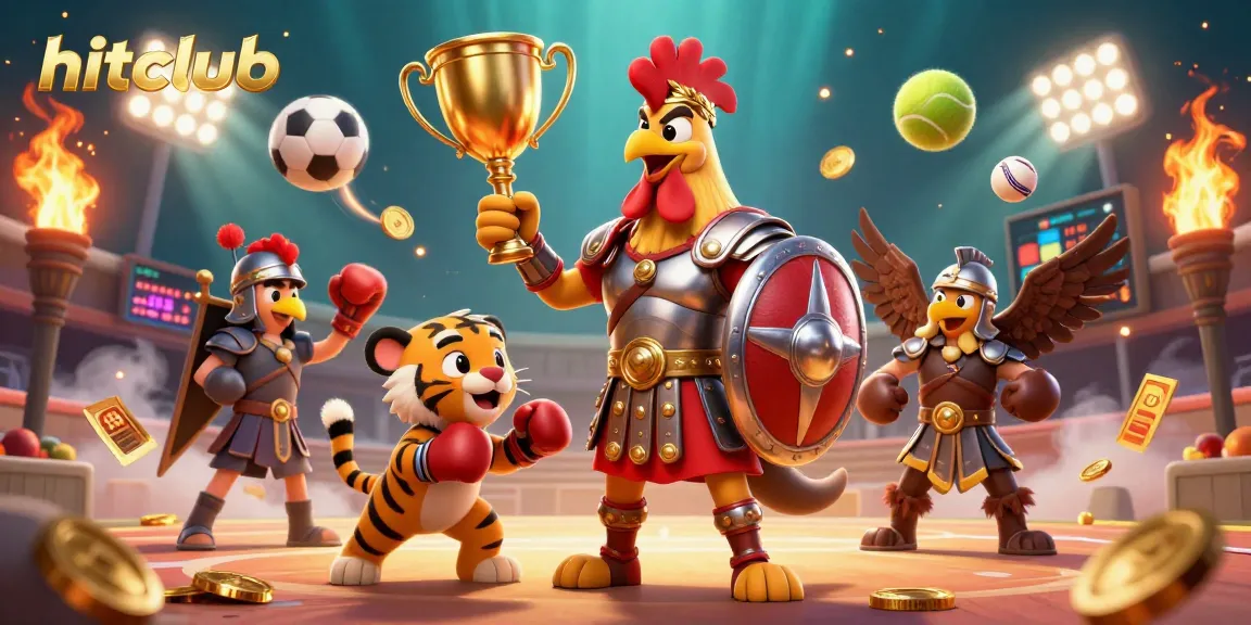 Experience the excitement of hitclub gambling with animated characters and dynamic casino elements.